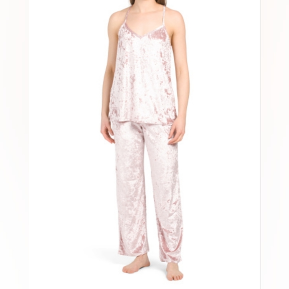 JOSIE by Natori Velvet Tank Pajama set, Pink, M, NWT - Picture 2 of 8